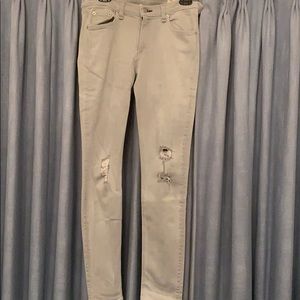 Light grey ripped jeans